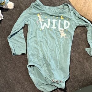 Little Sleepies Teal where the wild things are Wild Bodysuit